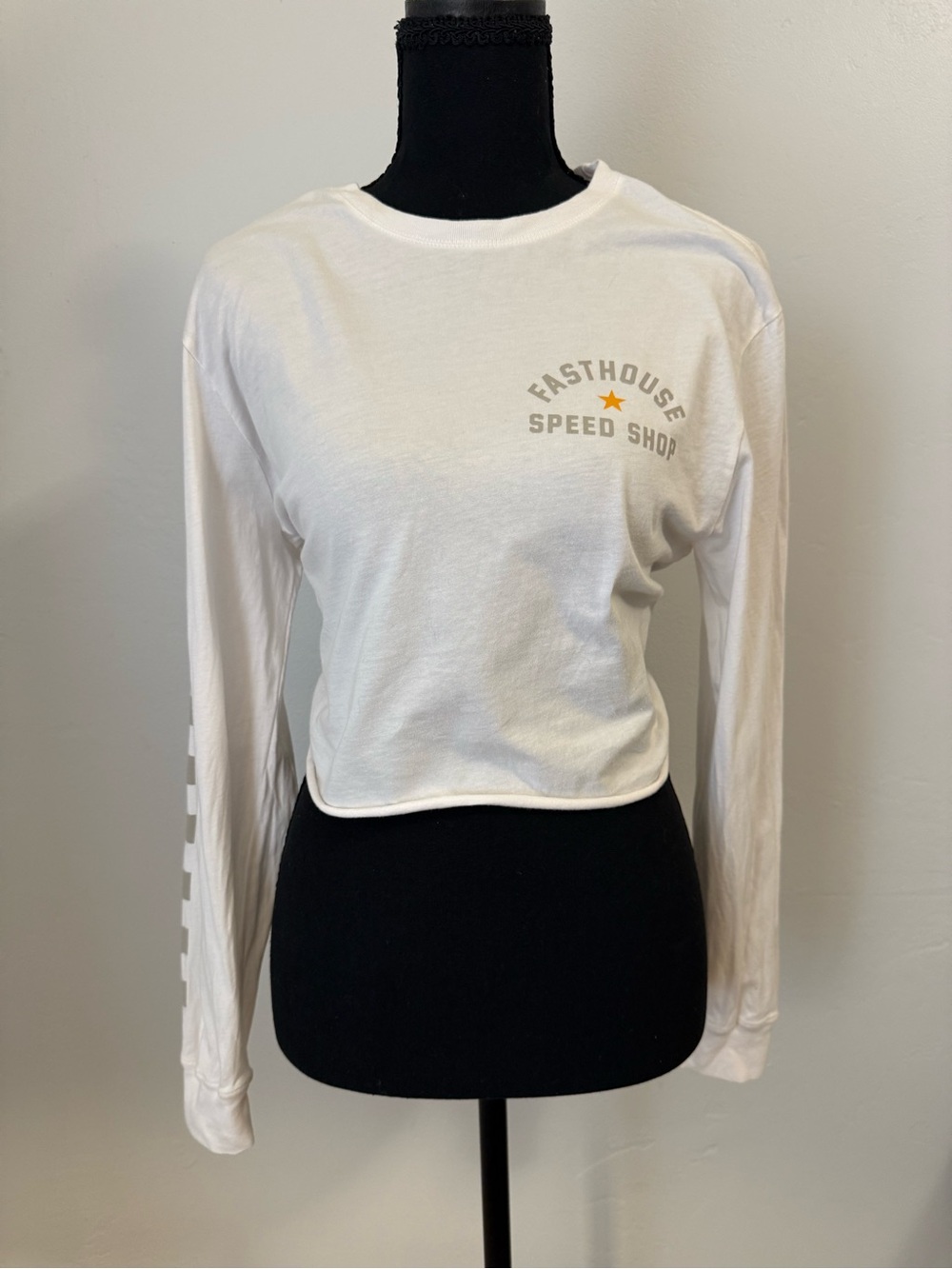 Fasthouse long sleeve crop loose crop top